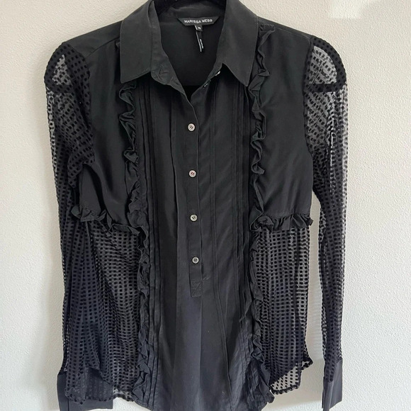 Marissa Webb Semi-Sheer Blouse XS - Picture 3 of 6